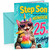 Step Son 25th Birthday Card Unicorn Cat Rainbow Cocktail