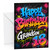 Grandson 18th Birthday Card Graffiti Street Art Paint Splats