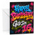 God Son 16 Birthday Card Graffiti Brick Wall Paint Splats