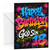 God Son 18th Birthday Card Graffiti Paint Splatter Typography
