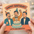 Happy Birthday Let's Celebrate Card - Retro Party Hats and Cake Illustration, Fun Celebration Design for Friends, Family, Him or Her