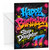 Step Daughter 17th Birthday Card Graffiti Paint Splatter