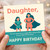 Daughter Birthday Card - Superhero Mum and Child Illustration with Capes, 'You are someone to Laugh With, Dream With & Love With All My Heart' - Happy Birthday