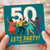 50th Birthday Card - LETS PARTY! Big 50 with Dancing Figures, Colourful Party Illustration - Fun Milestone Celebration for Him or Her, Friends or Family