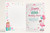 Sister 69th Birthday Card Flamingo on Roller Skates & Balloons