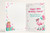 Nanny 98th Birthday Card Flamingo on Roller Skates & Balloons