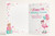 Cousin 19th Birthday Card Flamingo on Roller Skates & Balloons