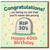 Funny 40th Birthday Card - RIP 30s Gravestone with Confetti - Congratulations... on being so old that you'll never die young - Humorous Milestone Banter for Friends, Him or Her