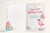 Cousin 87th Birthday Card Flamingo on Roller Skates & Balloons