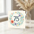 75th Birthday Card - Elegant Floral Watercolour Wreath with Bold 75, Milestone Birthday Card for Mum, Gran, Aunt or Friend