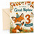Great Nephew 3rd Birthday Card Fox in Party Hat Woodland