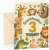 Granddaughter 3rd Birthday Card Safari Animals Party Hats