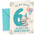 Niece 6th Birthday Card Cute Elephant with Big Number 6