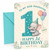 God Daughter 1st Birthday Card Elephant with Big Starry 1