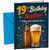 Nephew 19th Birthday Card Beer Bottle and Pint Confetti