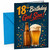 God Son 18th Birthday Card Beer Bottle & Pint Confetti