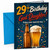 God Daughter 29th Birthday Card Beer Bottle & Pint Confetti