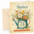Sister 74th Birthday Card Floral Watering Can Bouquet