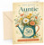 Auntie 50th Birthday Card Watering Can Wildflower Bouquet