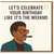 Funny Birthday Card - 'Let's Celebrate Your Birthday Like It's The Weeknd' Music Pun, Illustration of Cool Sunglasses Guy with Cigar - For Friends, Him or Her
