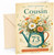 Cousin 73rd Birthday Card Watering Can Wildflower Bouquet