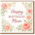 Mum Birthday Card - Happy Birthday Mum - Watercolour Floral Roses Design - Elegant Pastel Flowers - For Mother from Daughter or Son