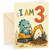 3rd Birthday Card Cute Dinosaur Digger Excavator