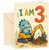 3rd Birthday Card Cute Dinosaur Digger Excavator
