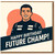 Happy Birthday Future Champ Card - Racing Driver Illustration, Motorsport Theme - Fun Birthday Card for Kids, Teens or Him