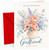 Girlfriend Birthday Card Watercolour Flowers in Vase &