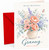 Granny Birthday Card Watercolour Flower Vase and Butterfly