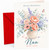 Nan Birthday Card Watercolour Flower Vase and Butterfly