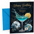 Sister Birthday Card Blue Cocktail Splash and Lemon Slice