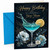 Step-Mum Birthday Card Blue Cocktail Splash and Lemon Slice