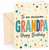 Grandpa Birthday Card Colourful Stars and Confetti Typography