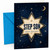 Step Son Birthday Card Starburst Night Sky with Crescent Moon