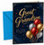 Great Grandson Birthday Card Navy Gold Script & Balloons