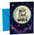 Dad Birthday Card Moon and Stars Night Sky Best Dad