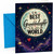 Granddaughter Birthday Card Moon and Stars Night Sky Hearts