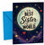 Sister Birthday Card Moon and Stars Night Sky Best Sister