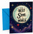 Son Birthday Card Moon and Stars Night Sky Best Son