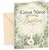Great Niece Birthday Card White Doves Cross and Floral Leaves