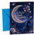 Step Daughter Birthday Card Moon and Stars Balloons Night Sky
