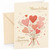 Mum & Dad Anniversary Card Heart Bouquet Illustration