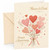 Mum & Dad Anniversary Card Heart Bouquet Illustration