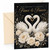 Fiancé & Fiancée Anniversary Card Elegant Swans and White Roses