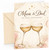 Mum & Dad Anniversary Card Champagne Glasses Toast Illustration