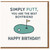 Funny Golf Birthday Card for Boyfriend - Simply Putt, You Are the Best Boyfriend - Golf Green and Flag Pun Humour 'Happy Birthday'