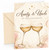 Aunty & Uncle Anniversary Card Champagne Glasses Illustration