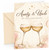 Aunty & Uncle Anniversary Card Champagne Glasses Illustration